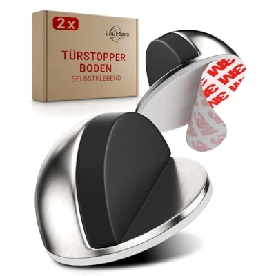 Abbildung von LouMaxx Türstopper Boden selbstklebend 2er Set ohne bohren zum Kleben Schutz von Wänden und Möbeln