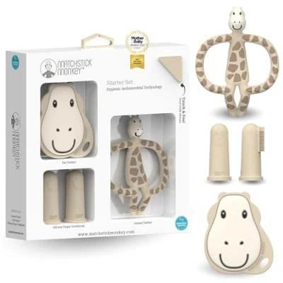 Abbildung von Matchstick Monkey Beißring / Zahnungshilfe Starter Set