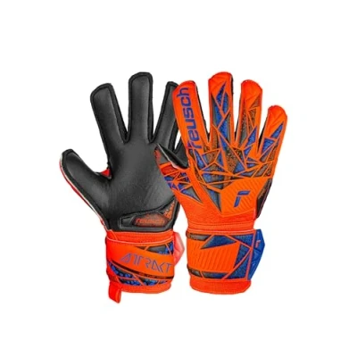 Abbildung von Reusch Attrakt Silver Junior Torwarthandschuhe für Kinder mit Expanse Cut und ultimativem Grip
