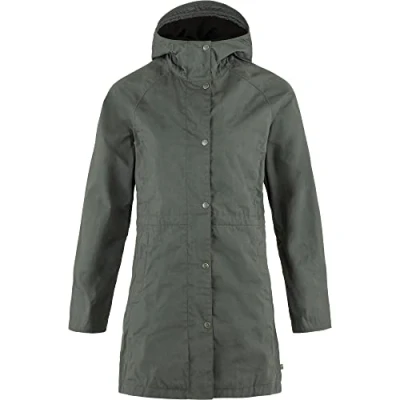 Abbildung von Fjällräven MIT Kapuze Karla Hydratic Regenjacke / wasserabweisende Jacke, Damen, Größe: XS, Mittelgrau