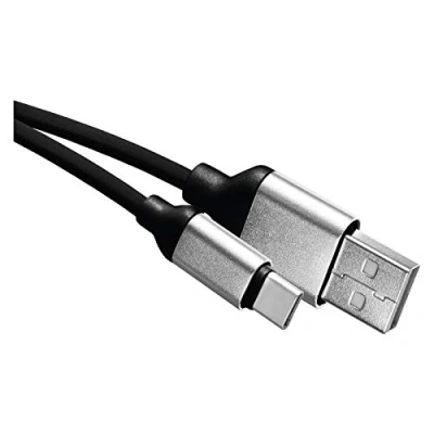 Abbildung von EMOS USB C Schnelladekabel auf 2.0, Quick Charge 2,4 A Ladekabel Typ für Schnelladen und Datenübertragung 480 Mbit/s, 1 m, schwarz