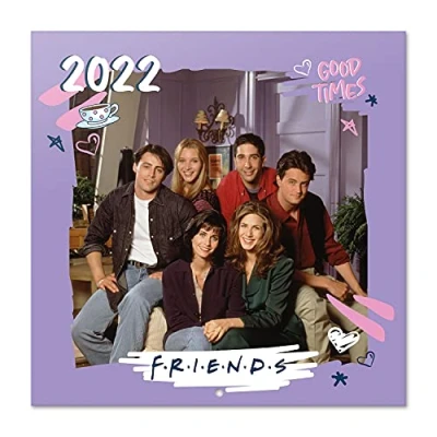 Abbildung von Grupo Erik Friends Kalender 2022 Wandkalender Groß für 12 Monate mit Geschenk Poster, CP22033, Lila