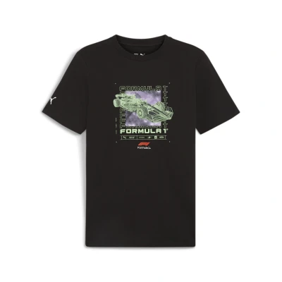 Abbildung von Puma F1 LOGO Graphic Tshirt print, Herren, Größe: Medium, Black
