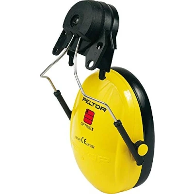 Abbildung von 3M Peltor XH001650460 Kapselgehörschutz, Helmkapsel P3E, Gelb, SNR = 26 dB, Steckbefestigung für Helme mit 30 mm Schlitz, 1 Stück Einheitsgröße Gelb