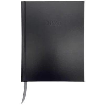 Abbildung von 2026 Günstiger Buchkalender Chefplaner A5 1 Tag Seite auch sonntags schwarz Hardcover Einband