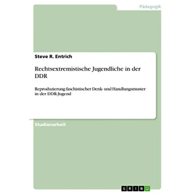 Abbildung von Rechtsextremistische Jugendliche in der DDR: Reproduzierung faschistischer Denk und Handlungsmuster DDR Jugend