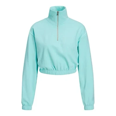 Abbildung von JJXX Women&#039;s JXALFA REG Every Short Half Zip Sweatshirt, Aruba Blue, S