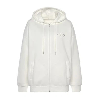 Abbildung von LASCANA Kapuzensweatjacke, mit seitlichen Taschen und Innen angeraut, Loungewear