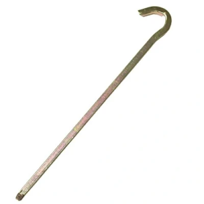 Abbildung von yourGEAR Zelthering VK22 20 Stück Vierkant Hering aus Stahl 220x6x6 mm Zeltnagel Erdnagel Bodenanker