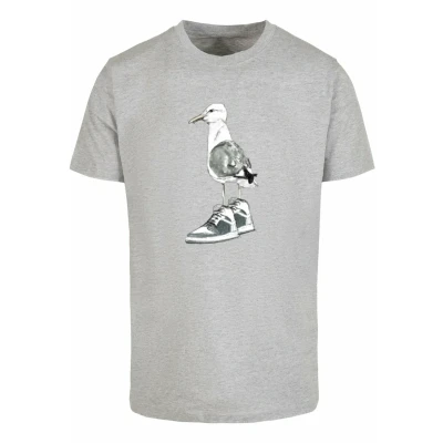 Abbildung von Mister TEE Seagull Sneakers Tshirt print, Herren, Größe: Small, Heather grey