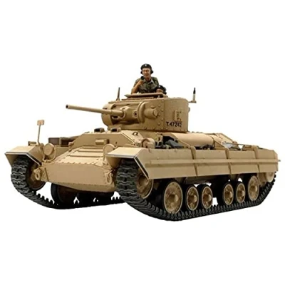 Abbildung von Tamiya 35352 1:35 British Valentine Mk. II/IV, originalgetreue Nachbildung, Plastik Bausatz, Basteln, Modellbausatz, Zusammenbauen, unlackiert