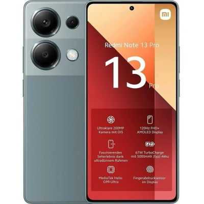 Abbildung von Xiaomi Redmi Note 13 Pro 4G 12GB/512GB Grün mit o2 Vertrag unbegrenzt telefonieren + 18000 MB