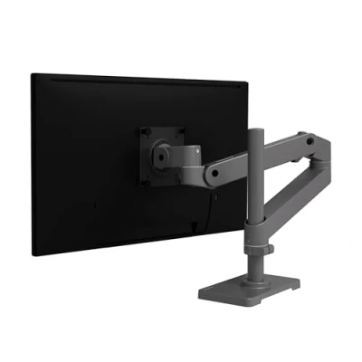 Abbildung von Ergotron LX Pro Monitor Arm, hohe Säule, Tischhalterung für Monitore bis 34&quot;, 1,8 10 kg, VESA, Constant Force Technologie, Jahre Garantie, Grau 45 695 293