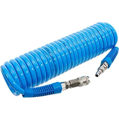Abbildung von BGS 66541 Druckluft Spiralschlauch 6 m 10 bar Innendurchmesser 8 mm aus Polyurethan