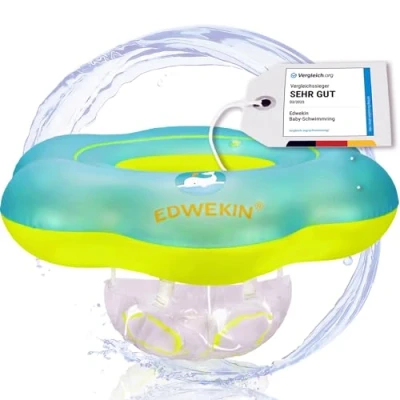Abbildung von EDWEKIN® Baby Schwimmring, Mitwachsende Schwimmhilfe, Schwimmsitz Kleinkinder, Float, Kinder Schwimmreifen ab 6 Monate bis 3 Jahre