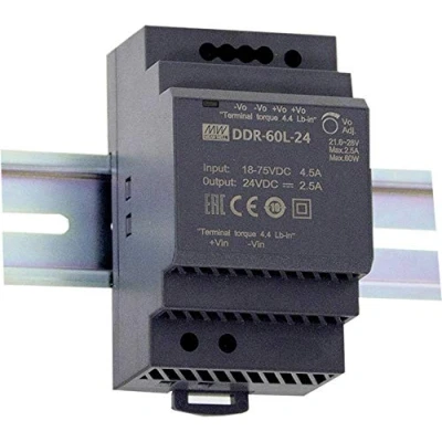 Abbildung von MEAN WELL DDR 60L 12, 18 75 V, 60 W, 12 5 A, RoHS, 52,5 mm