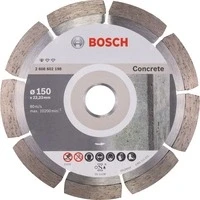 Abbildung von Bosch Professional 1x Diamanttrennscheibe Standard for Concrete (für Beton, Porenbeton, Ø 150 x 22,23 2 10 mm, Zubehör für Winkelschleifer)