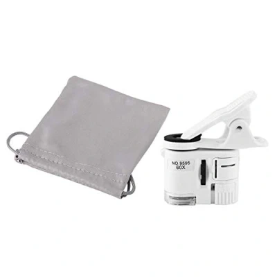 Abbildung von Handy Mikroskop 60X Lupe LED UV Licht Mini Clip