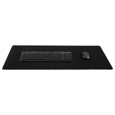 Abbildung von silmo Mauspad XXL 900 x 400 mm großes Mousepad Groß Schwarz Vernähter Rand rutschfest für Gaming Büro Office Homeoffice Tastatur 90 40 cm Mouse Pad Mat alle Maus Arten