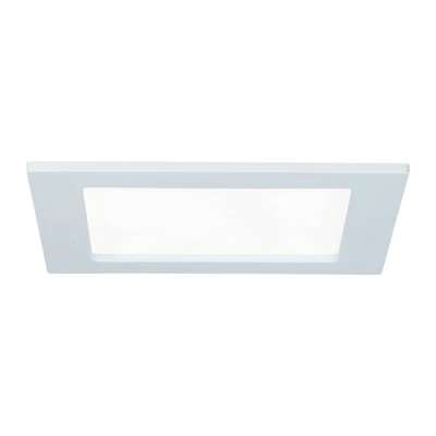 Abbildung von Paulmann 92068 LED Einbaupanel eckig Deckenleuchte 12W Licht 2700K Warmweiß Panel Weiß IP44 spritzwassergeschützt inklusive Leuchtmittel