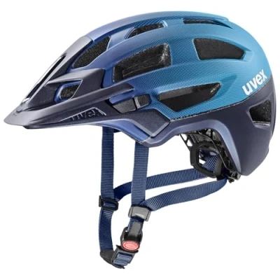 Abbildung von uvex Finale 2.0 sicherer MTB Helm für Damen und Herren individuelle Größenanpassung erweiterbar mit LED Licht deep Space Azure matt 52 57 cm