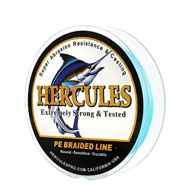 Abbildung von HERCULES Super Cast 100m 2000m Yards Geflochtene Angelschnur 10lb 300lb Test für Salzwasser Süßwasser PE Geflecht Fischdraht Superline 8 Stränge
