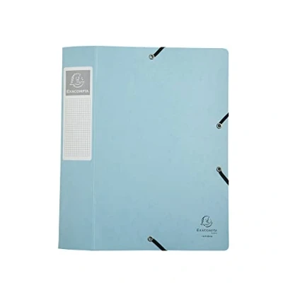 Abbildung von Exacompta 16460E Premium Sammelbox Aquarel mit Gummizug 60 mm breit aus Colorspan Karton Rückenschild für DIN A4 Archivbox Heftbox Dokumentenbox Zeichenbox Sammelmappe 1 Stück Zufallsfarbe