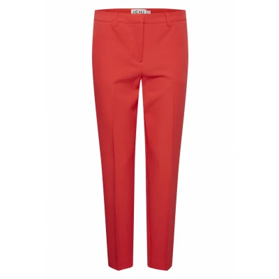 Abbildung von ICHI Ixlexi PA3 Chino, Damen, Größe: 42, Poppy red