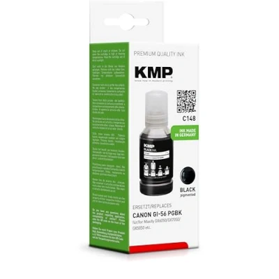 Abbildung von KMP Nachfülltinte passend für Canon GI 56 PGBK (4412C001) Black C148 Maxify GX6050 GX7050 GX5050 GX3050 GX4050... etc.