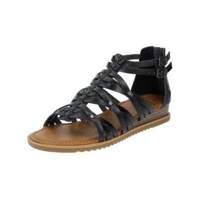 Abbildung von Blowfish Malibu Keilsandalette, Damen, Größe: 36, Black dyecut Schuhe