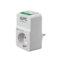 Abbildung von APC Surge Protector PM1WU2 GR Steckdosenadapter mit Überspannungsschutz (1 Stecker Schuko, 2 USB Ladeausgänge, weiß)