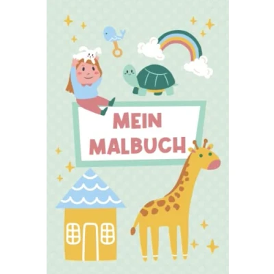 Abbildung von Mein Malbuch: Tolles Kinder Malbuch. 120 Seiten Blanko. Malbuch blanko Kinder, Zeichenbuch A5 Weihnachten, leere ... 6x9&quot; (ca. DIN A5) Softcover