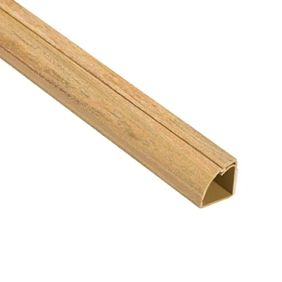 Abbildung von D Line 1M22QSP Kabelkanäle als Viertelstableiste, Kabelführungen Selbstklebender, Kabelleiste 1x 22mm (B) x (H) 1 Meter Länge Lackierbar/lasierbar