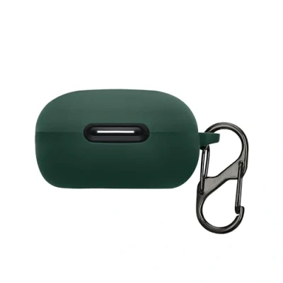 Abbildung von kwmobile Hülle kompatibel mit Anker soundcore P40i Kopfhörer Silikon Schutzhülle Etui Case Cover Schoner in Dunkelgrün