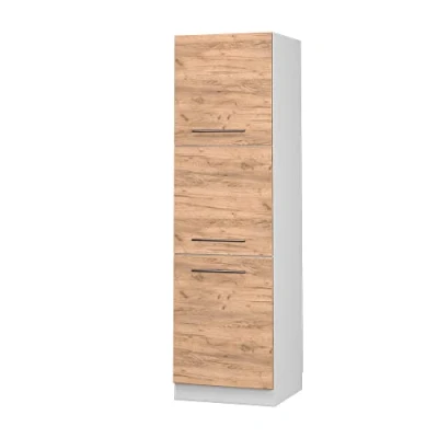 Abbildung von Vicco Herdumbauschrank Fame Line, Goldkraft Eiche/Weiß, 60 cm