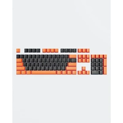 Abbildung von Dark Project KS 43 Tastenkappen PBT, ENG/RU/UA, schwarz/orange