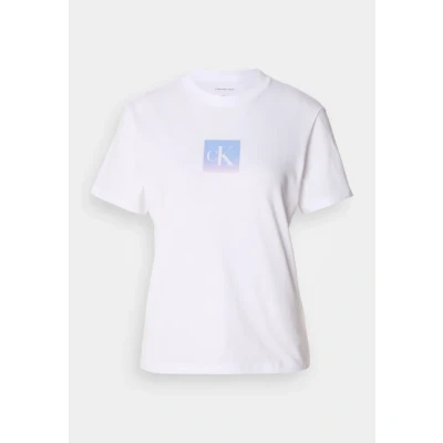 Abbildung von Calvin Klein Jeans Classic FIT TEE Tshirt print, Damen, Größe: XXL, Brilliant white