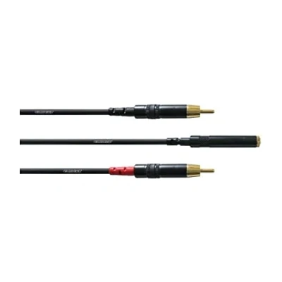 Abbildung von CORDIAL CABLES Y Kabel Träger Mini Buchse weiblich Stereo/2 RCA 30 cm BRETELLE Essentials Jack /