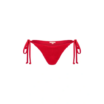 Abbildung von Moda Minx Scrunch Bikinihose, Damen, Größe: Small, Red