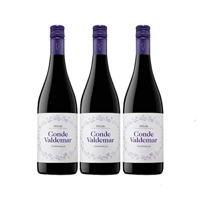 Abbildung von Conde Valdemar Tempranillo Rioja DOCa Rotwein veganer Wein trocken Spanien I Versanel Paket (3 x 0,75l)
