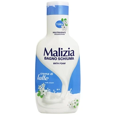 Abbildung von 6x Malizia Bagnoschiuma Crema Di Latte 1Lt Milchbadschaum+ Italian Gourmet polpa 400g