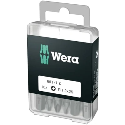 Abbildung von Wera 851/1 Z DIY SiS 05072401001 Kreuzschlitzfräser PH 2 Werkzeugstahl Legierung, verschleißfest D 6,3 10 Stück