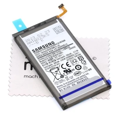 Abbildung von Akku für Samsung Galaxy S10 (G973F) Original EB BG973ABU 3400mAh 3,85V mit mungoo Displayputztuch