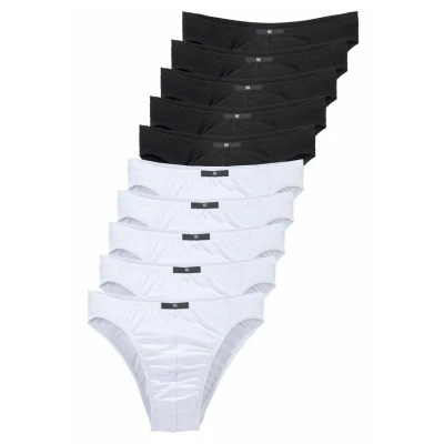 Abbildung von H.I.S 10ER PACK NEU Slip, Herren, Größe: XS, Schwarz/weiß