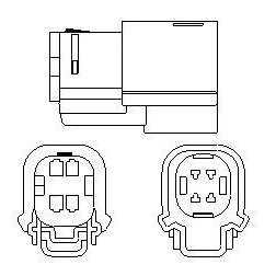 Abbildung von MAGNETI MARELLI 466016355179 Lambdasonde beheizt 4 FORD: FIESTA 6, 6 Van