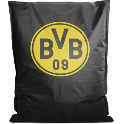 Abbildung von MAGMA Sitting Point BVB BigBag VIP, 130x170 cm, robust und reißfest, Füllung aus 100% Qualitäts EPS, EPS Safety Lock System, Made in Germany, gelb schwarz
