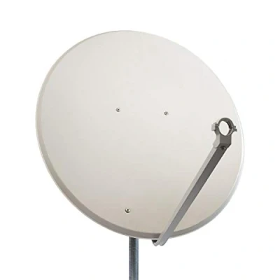Abbildung von Premium X PXA100 Satellitenschüssel 100cm Aluminium Hellgrau Satellitenantenne SAT Spiegel mit LNB Tragarm und Masthalterung