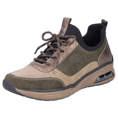 Abbildung von Rieker Sneaker low, Damen, Größe: 38, Beige combination Schuhe