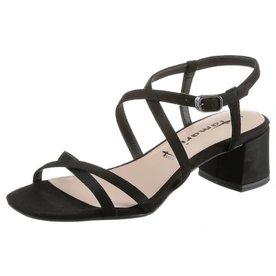 Abbildung von Tamaris Riemensandalette, Damen, Größe: 37, Black Schuhe