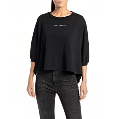 Abbildung von Replay Damen W3681 T Shirt, 098 Black, S